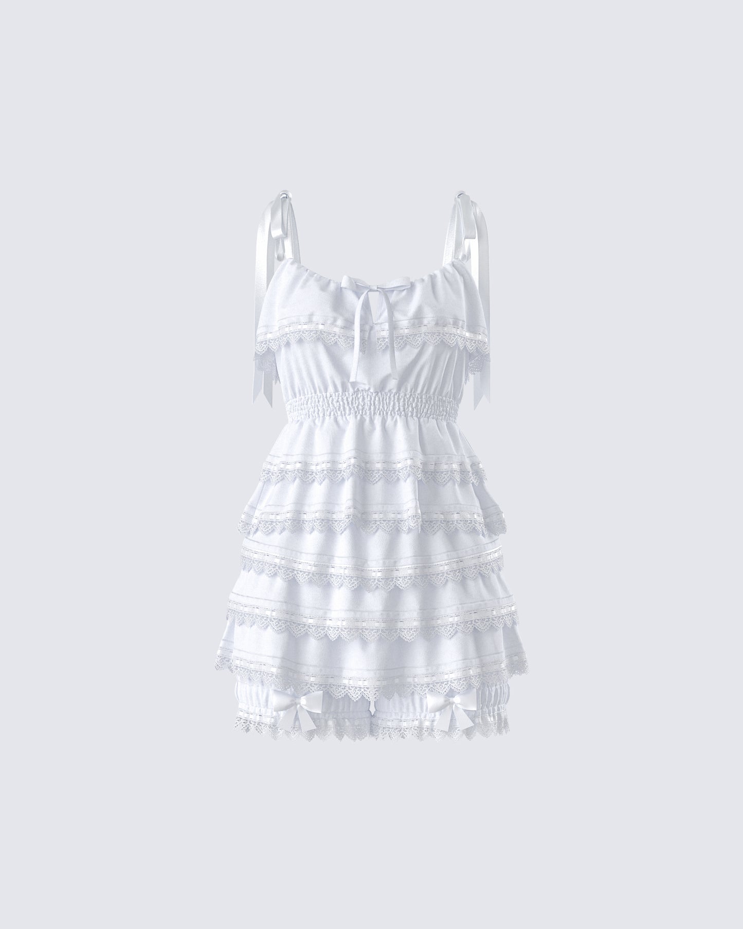 Shannyn White Ruffle Set