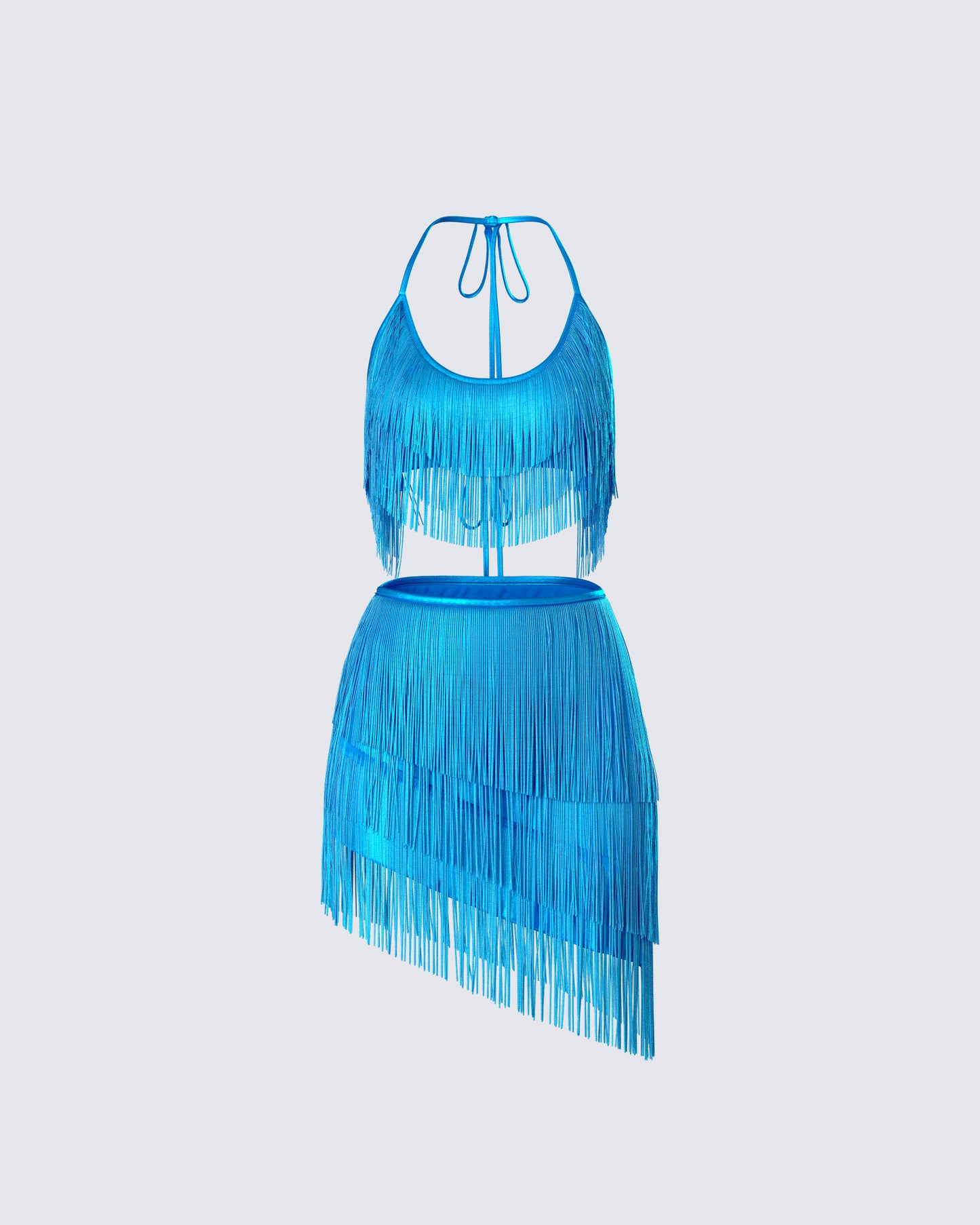 Laleh Teal Fringe Set