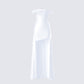 Aika White Off Shoulder High Low Dress