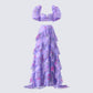 Ida Purple Floral Maxi Set