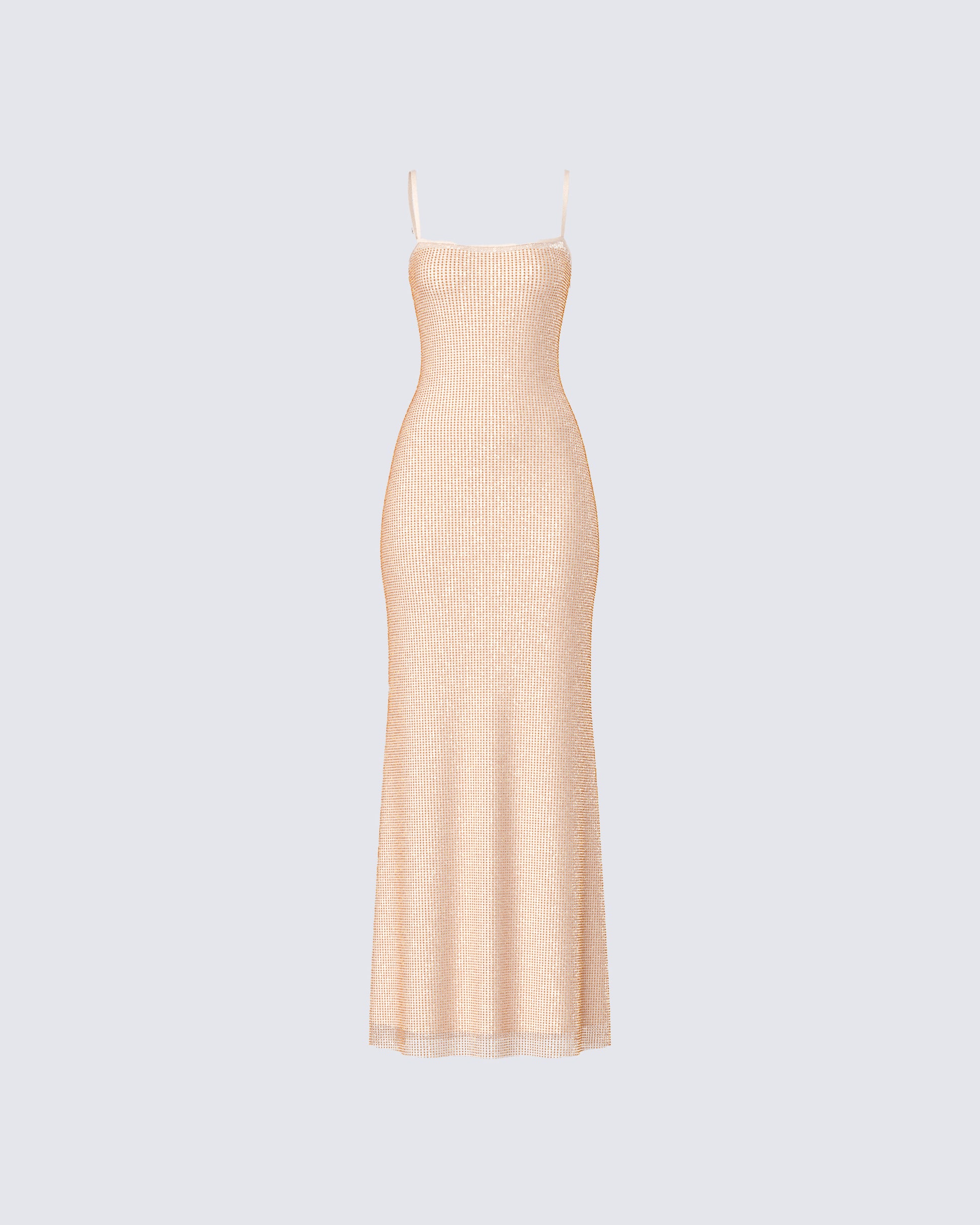 Gold Sequin Maxi Dress - Strappy Bodycon Formal Gown FINESSE Gold Sequin Maxi Dress - Strappy Bodycon Formal Gown FINESSE