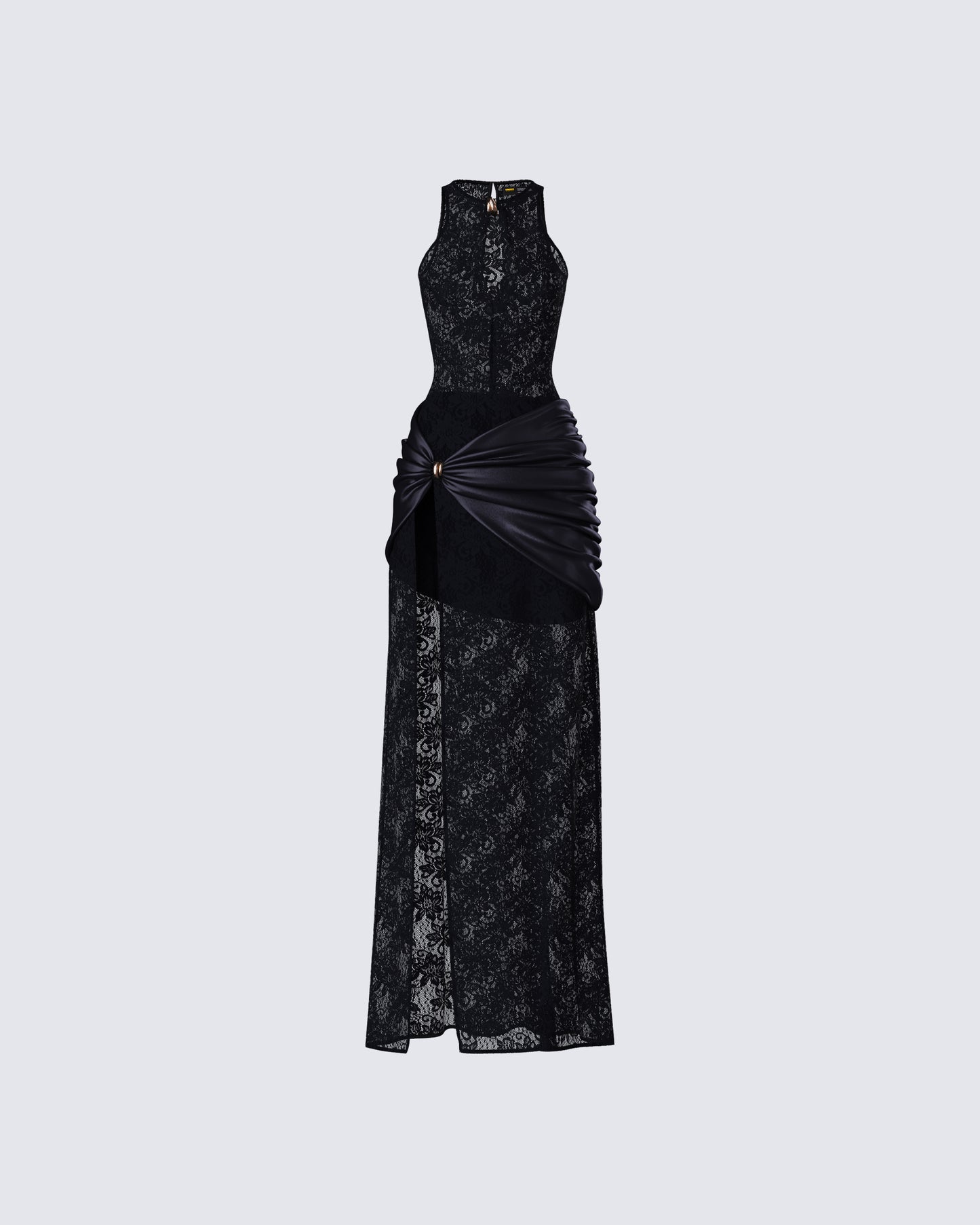 Lavinia Black Lace Cut Out Maxi Dress