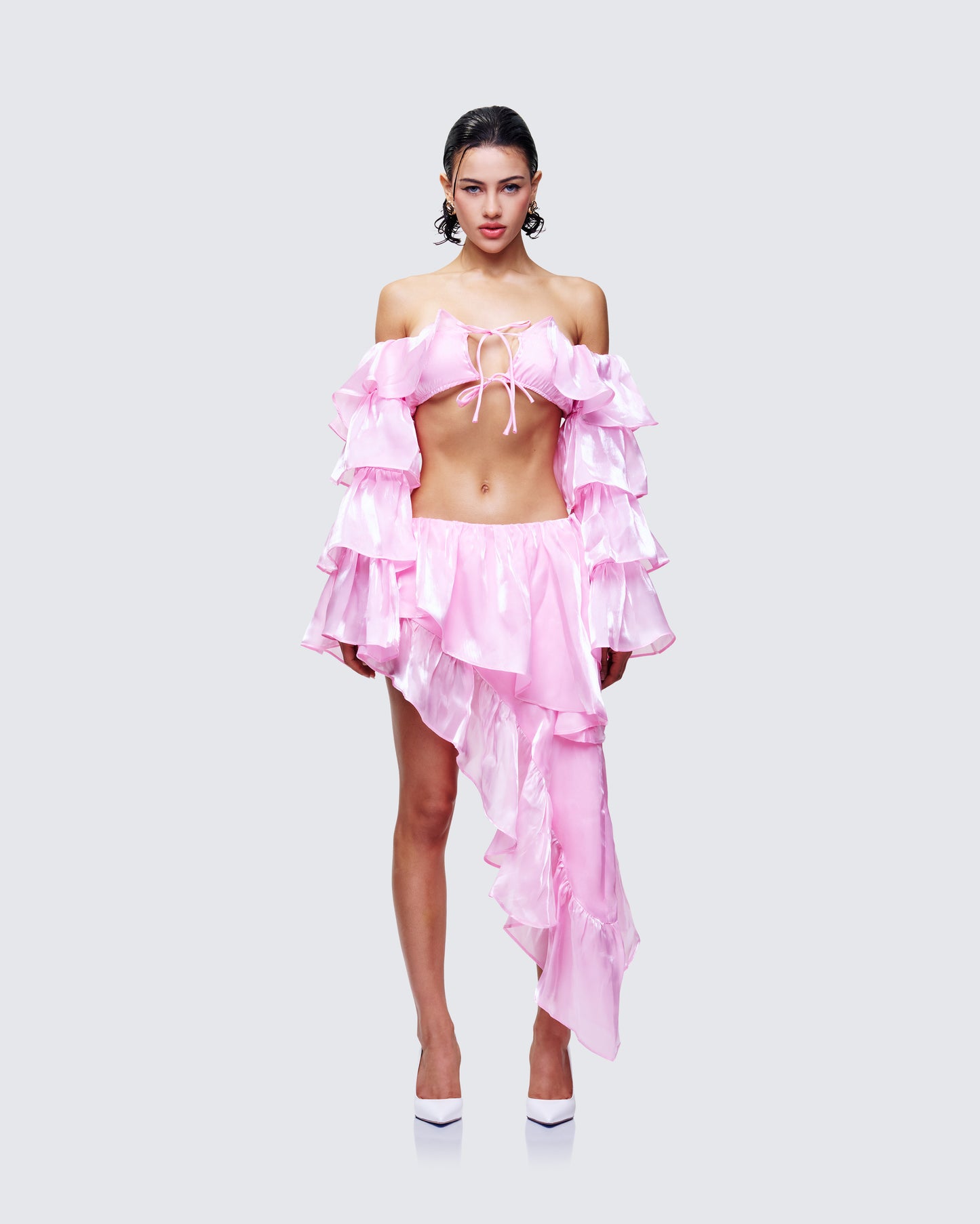 Skipper Pink Ruffle Set model front