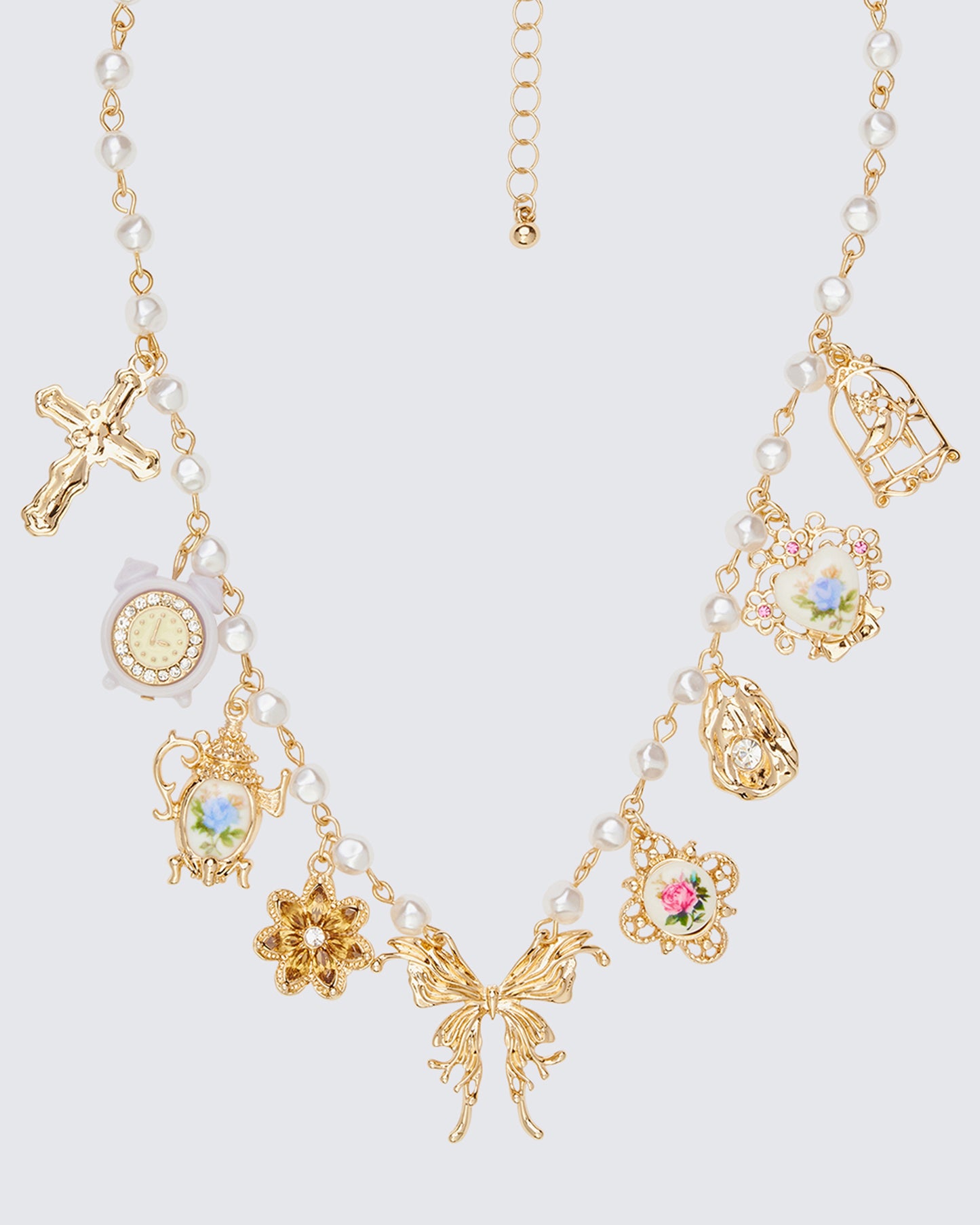 Gold necklace front view – FINESSE