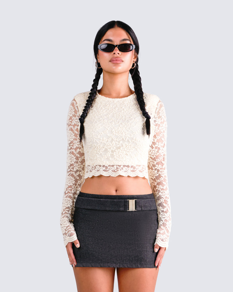 Esperanza Ivory Lace Top