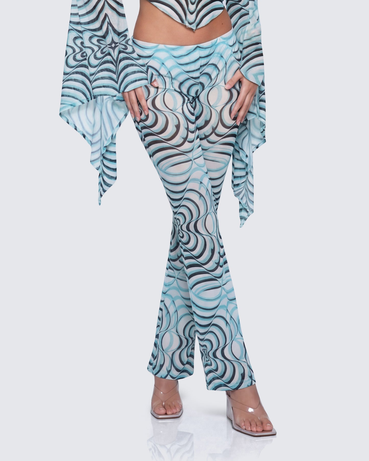 Ophelia Multi Mesh Flare Leggings