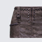Hosea Brown Vegan Leather Micro Mini Skirt