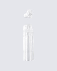 Rue White Floral Set