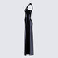 Donatella Black Sequin Maxi Dress