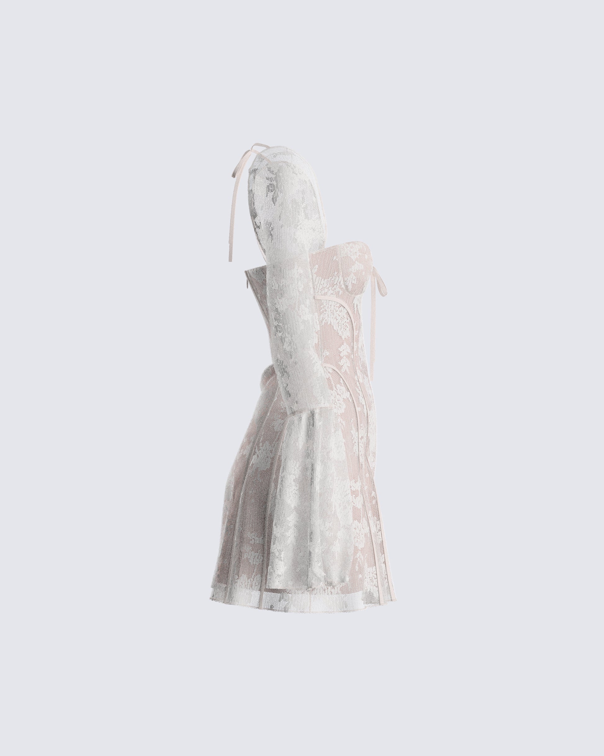 finesse kesia ivory mini dress Ivory Lace Mini Dress