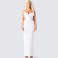 Patrice White Cut Out Maxi Dress