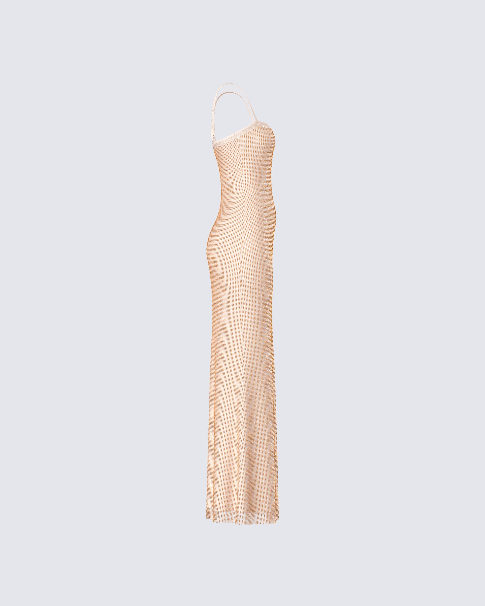 Gold Sequin Maxi Dress - Strappy Bodycon Formal Gown FINESSE Gold Sequin Maxi Dress - Strappy Bodycon Formal Gown FINESSE