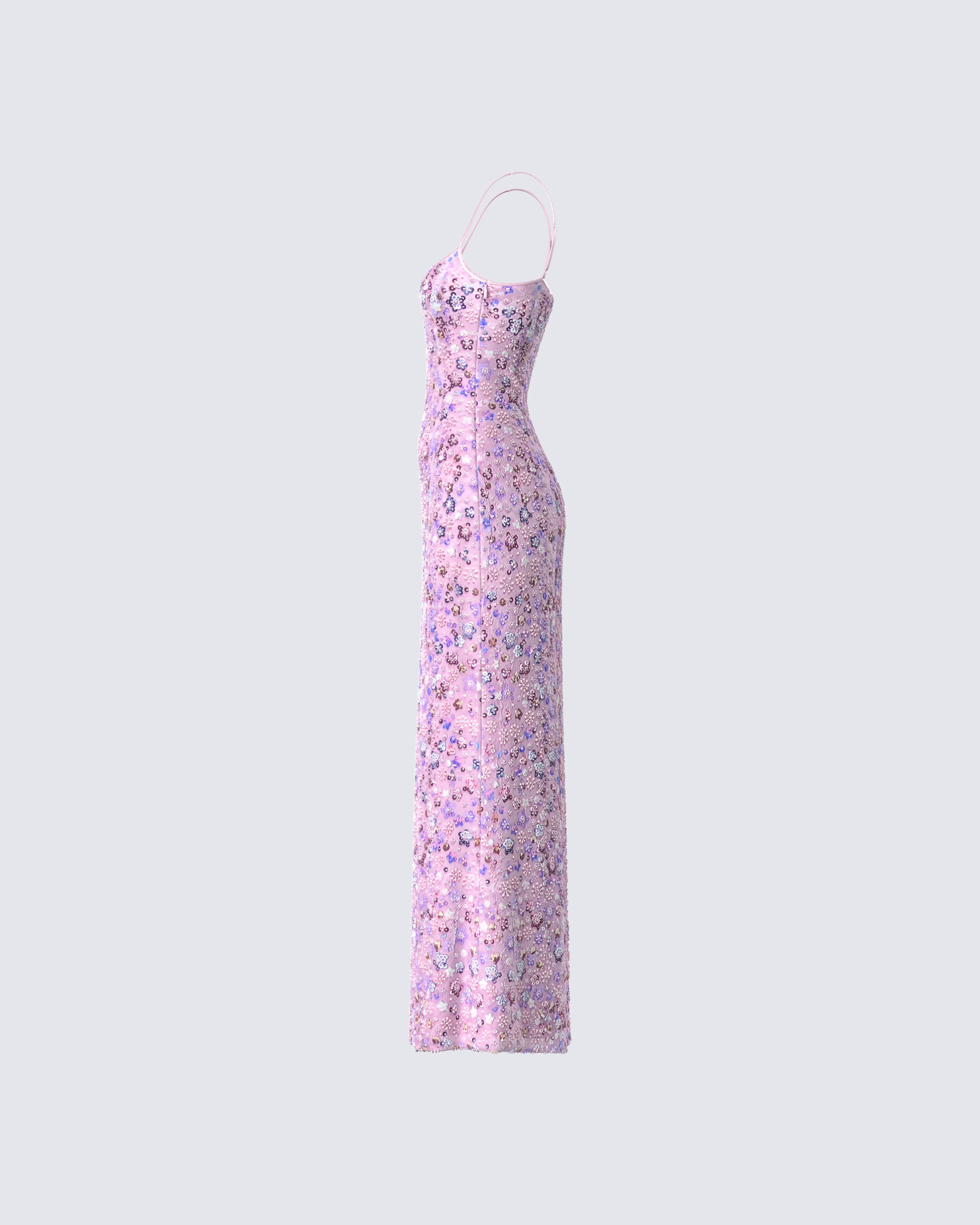 finesse pink flower dress Pink Halter Maxi Dress