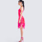 Alejandra Pink Handkerchief Dress