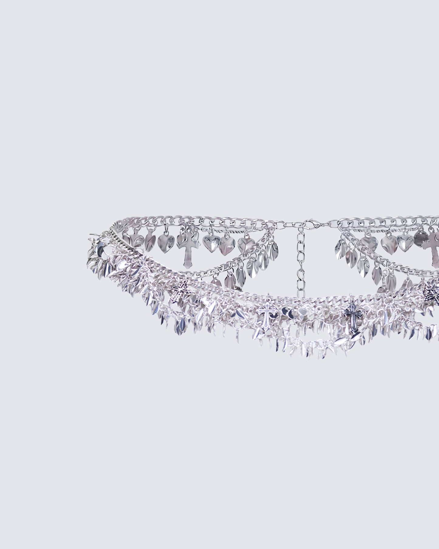 Faye Silver Charm Belly Chain