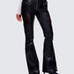 Vyra Black Vegan Leather Pants