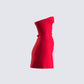 Farida Red Strapless Mini Dress