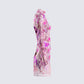 Marta Pink Floral Mini Dress
