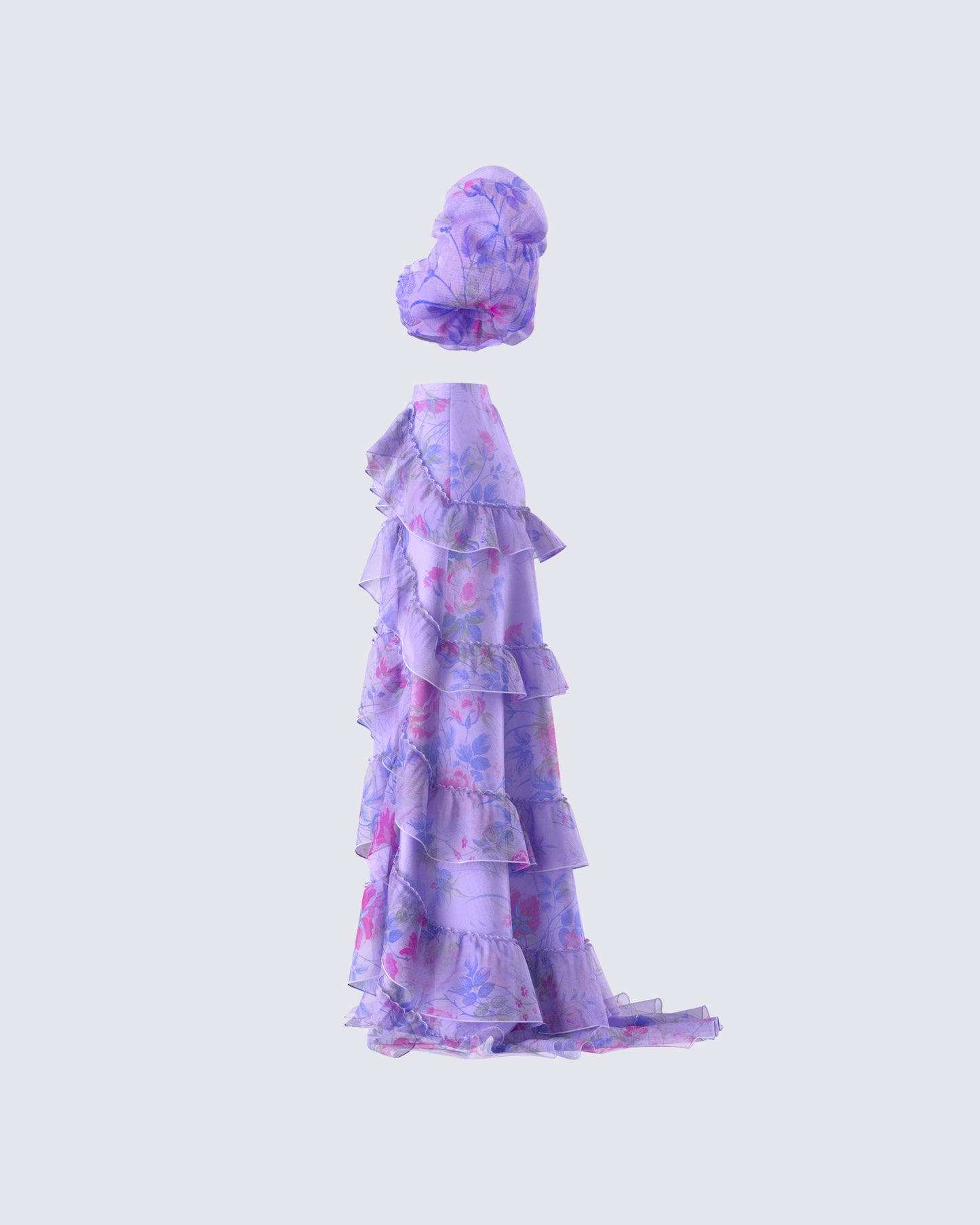 Ida Purple Floral Maxi Set