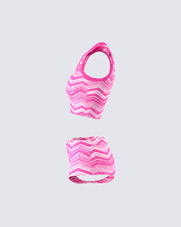 Irie Pink Knit Set