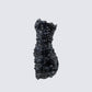 Clover Hand Beaded Rhinestone Black Mini Dress
