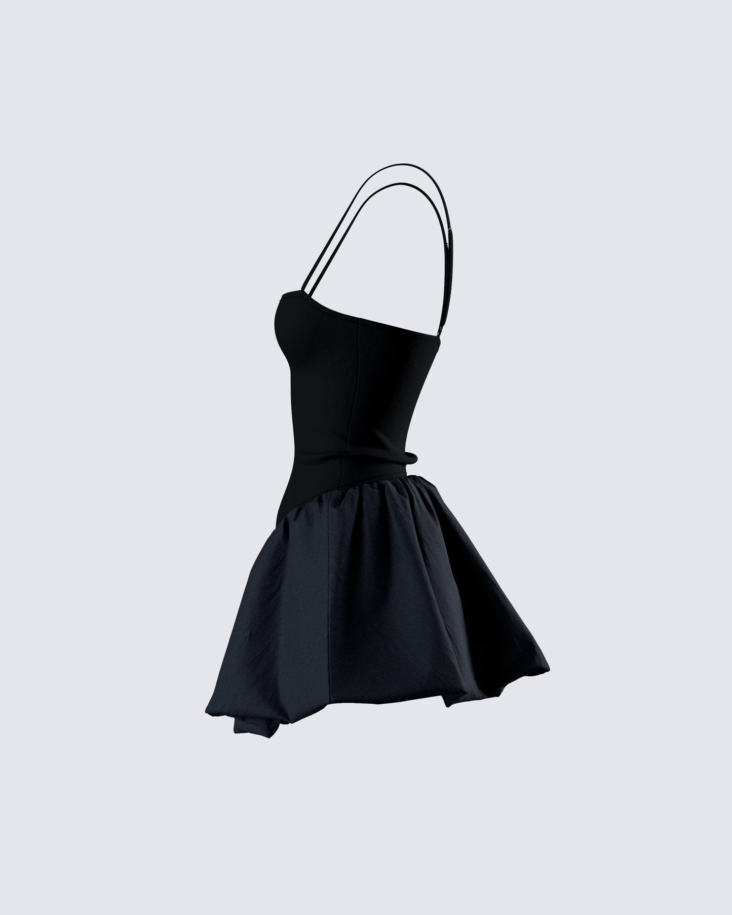 Hadley Black Bubble Mini Dress