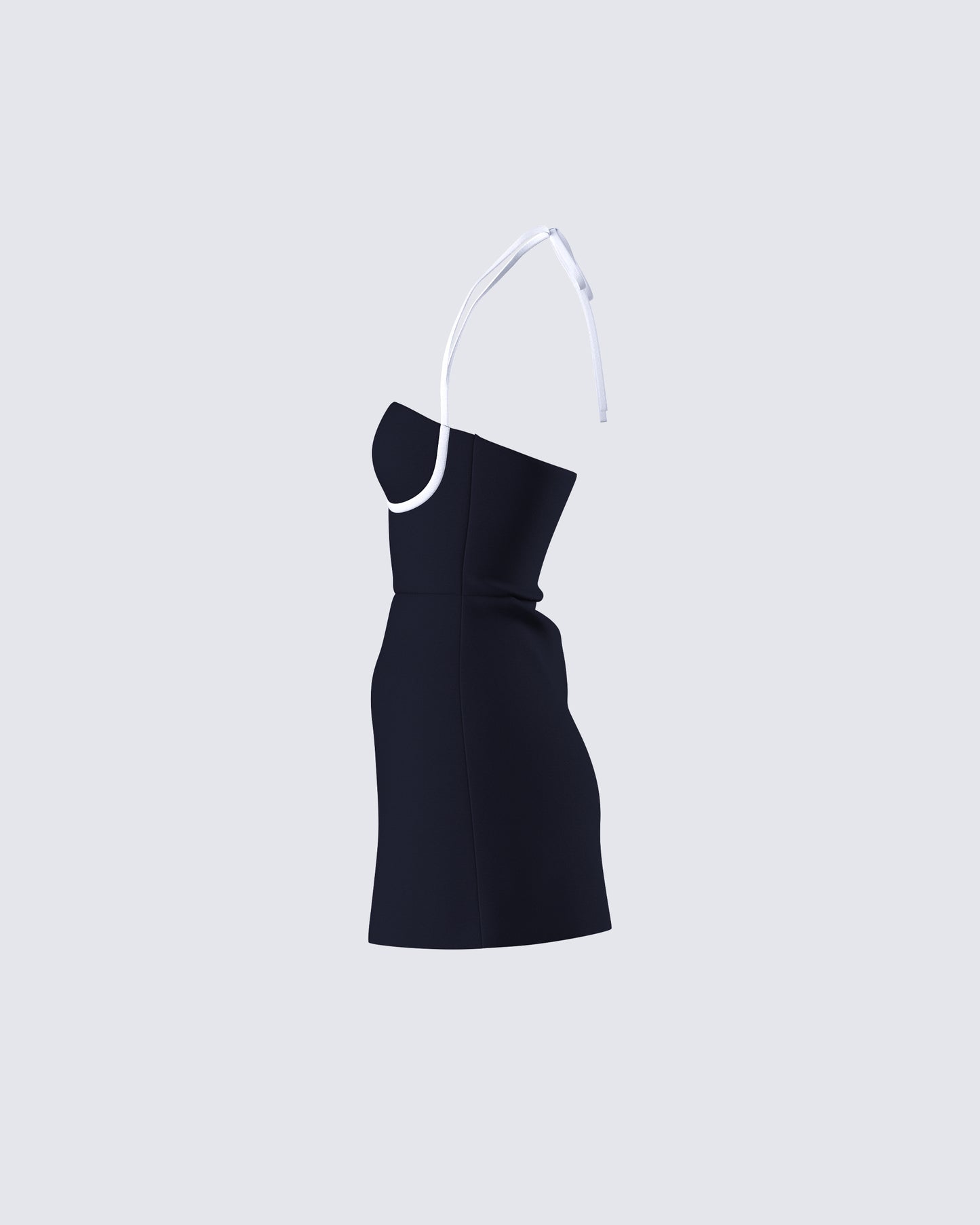 Lesia Black Halter Tennis Dress