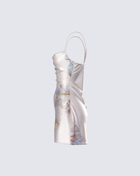 Melody Renaissance Print Mini Dress