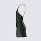 Bindi Olive Green Satin Mini Dress
