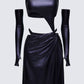 Aiala Black Knot Front Cutaway Dress