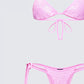 Amal Pink Sequin Bikini Set