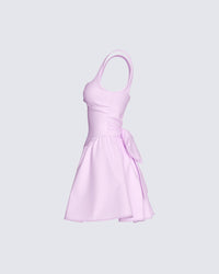 Emi Pink Bow Mini Dress