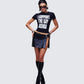 Drea Black Leather Set  