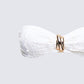 Dreya Cream Textured Bikini Top