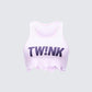 Maxine Pink Graphic Cut Off Tank product front