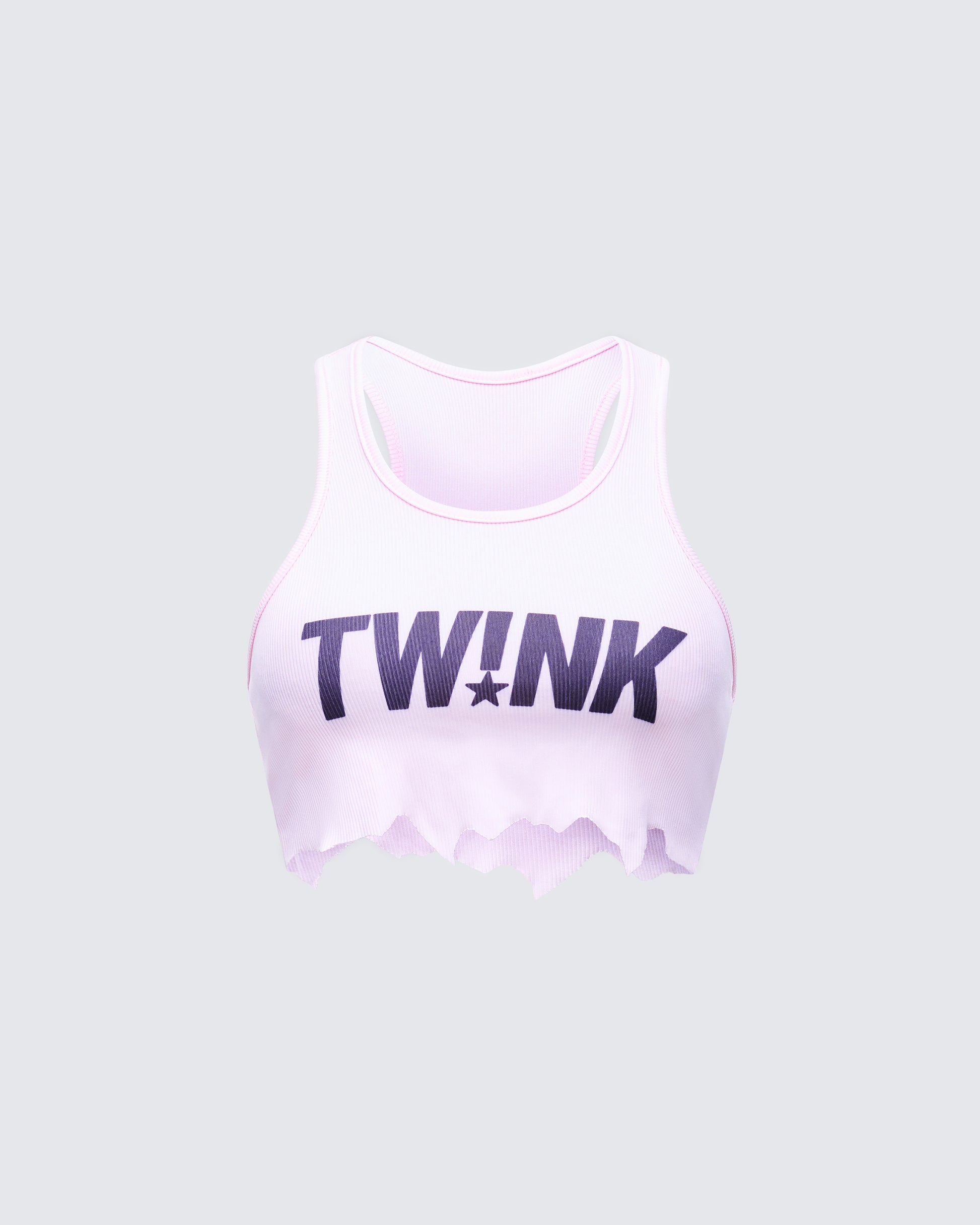 Maxine Pink Graphic Cut Off Tank product front