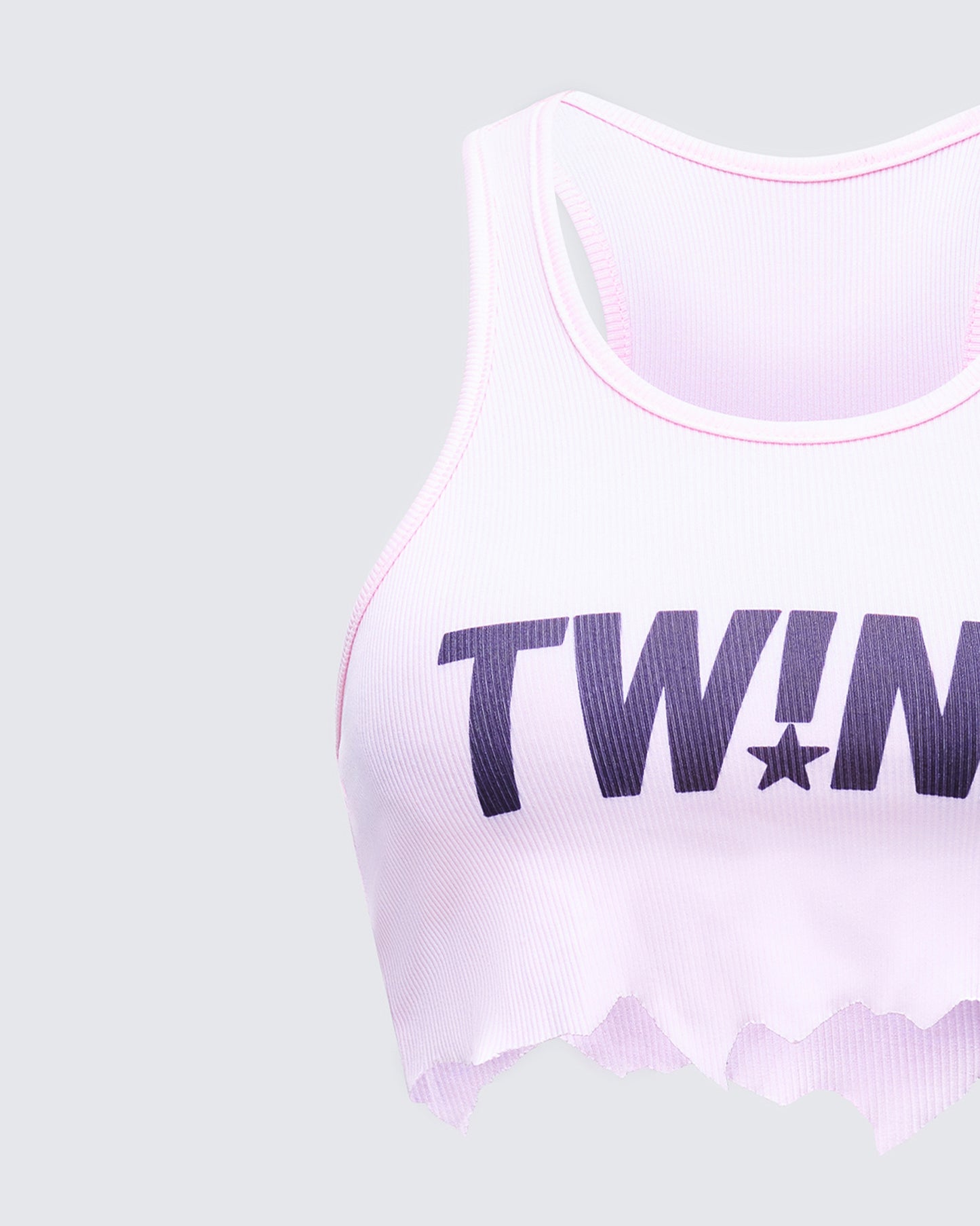 Maxine Pink Graphic Cut Off Tank