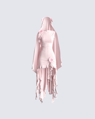 Pink 3D Floral Flower Veil – Vanity Glam