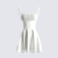 Cove White Lace Trim Mini Dress