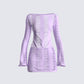 Mindy Lavender Mini Dress