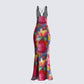 Juliana Floral Print Maxi Dress