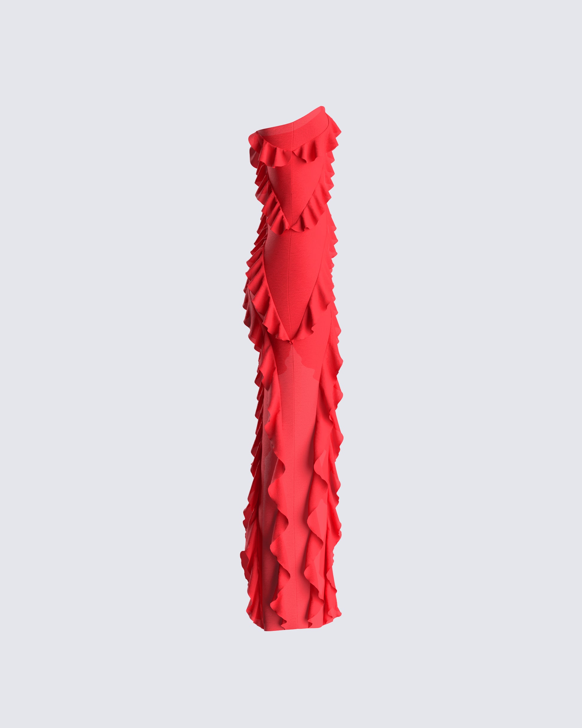 bodycon ruffle maxi dress PRETTYGARDEN Womens Summer Strapless Maxi Dresses Ruffle Tube Asymmetr