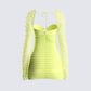 Eloise Lime Green Mesh Mini Dress