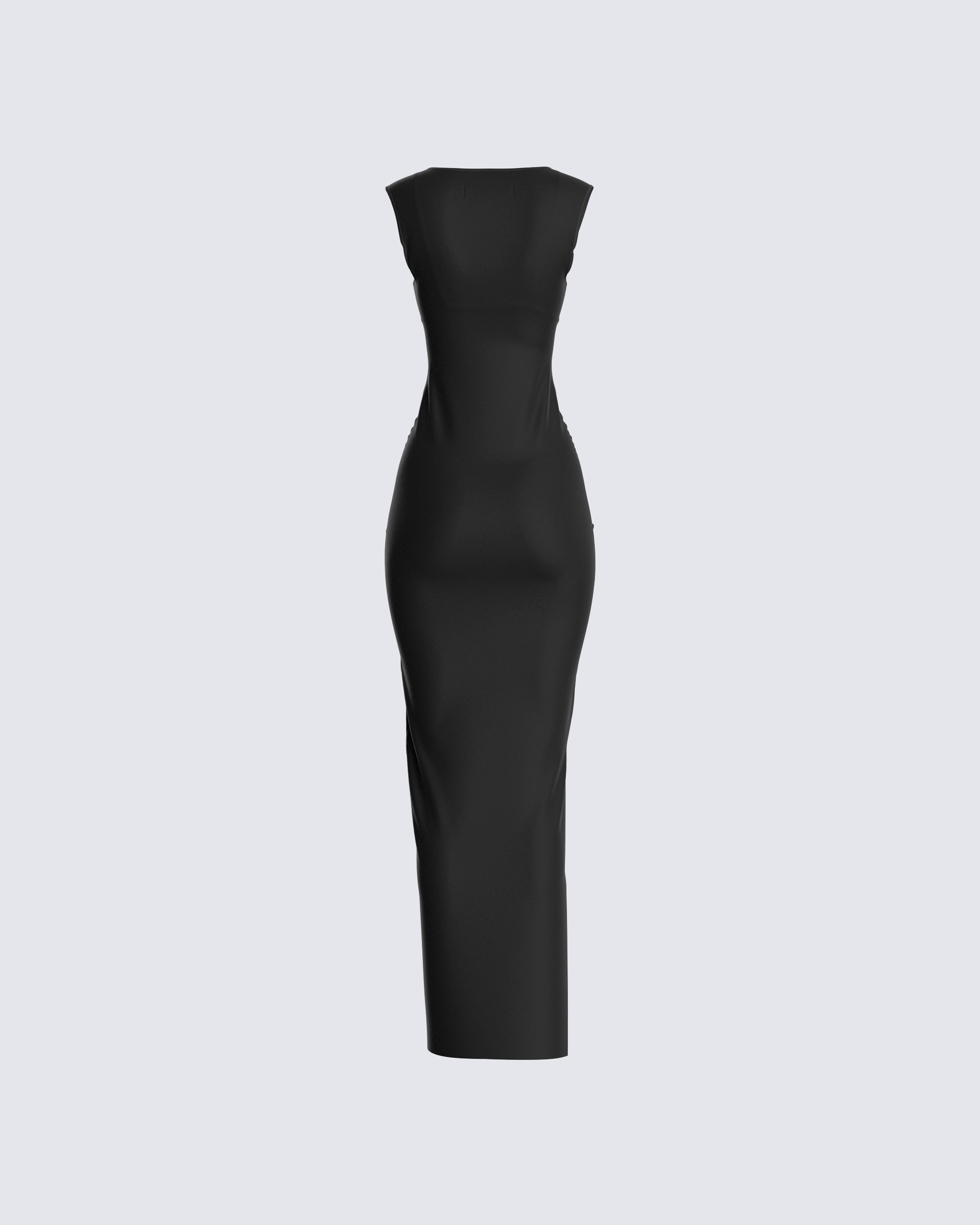 Black Cut Out Maxi Dress - Sleeveless Bodycon Evening FINESSE Black Cut Out Maxi Dress - Sleeveless Bodycon Evening FINESSE