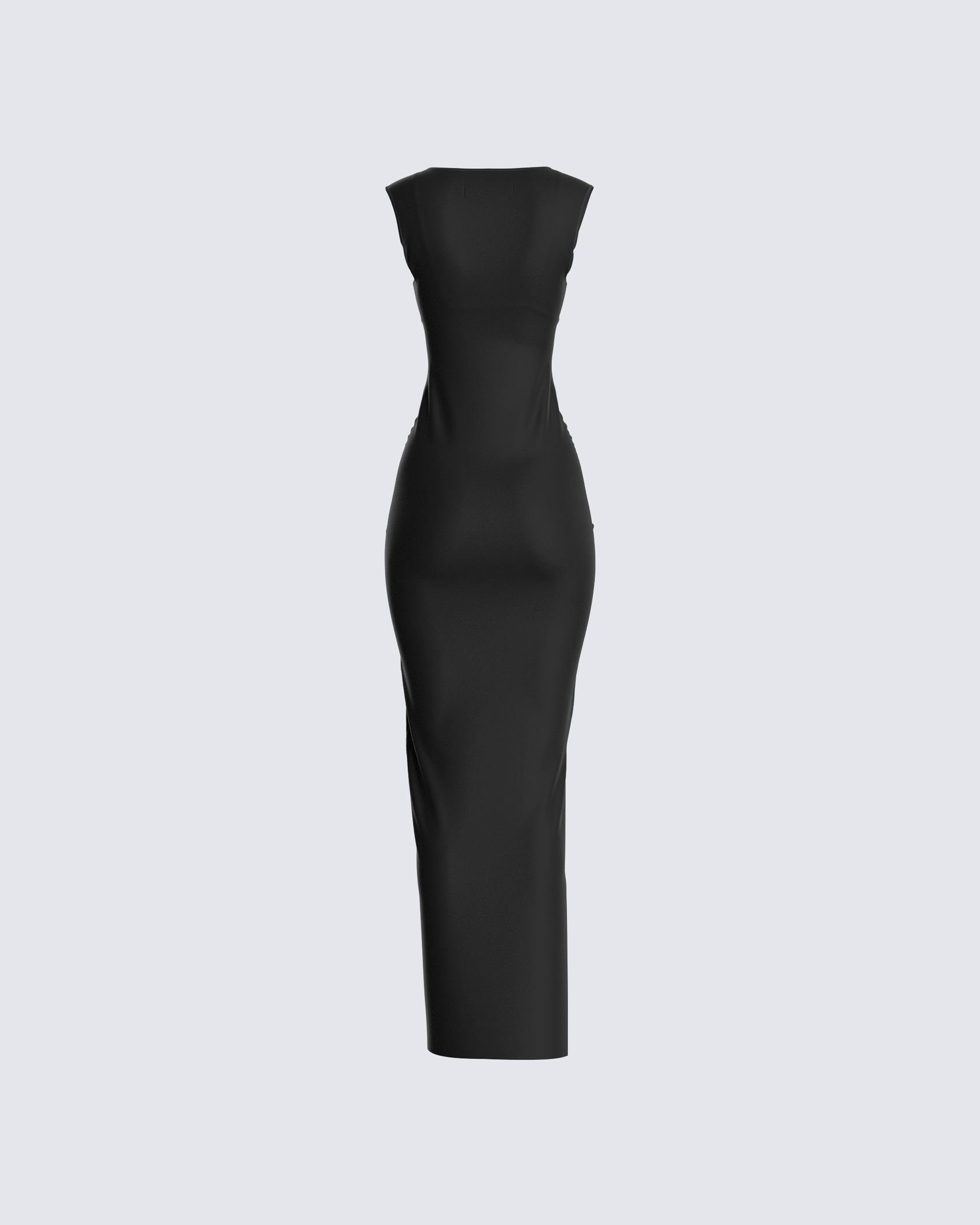 Black cut out maxi dress