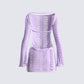 Mindy Lavender Mini Dress