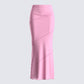 Zoelle Pink Knit Maxi Skirt