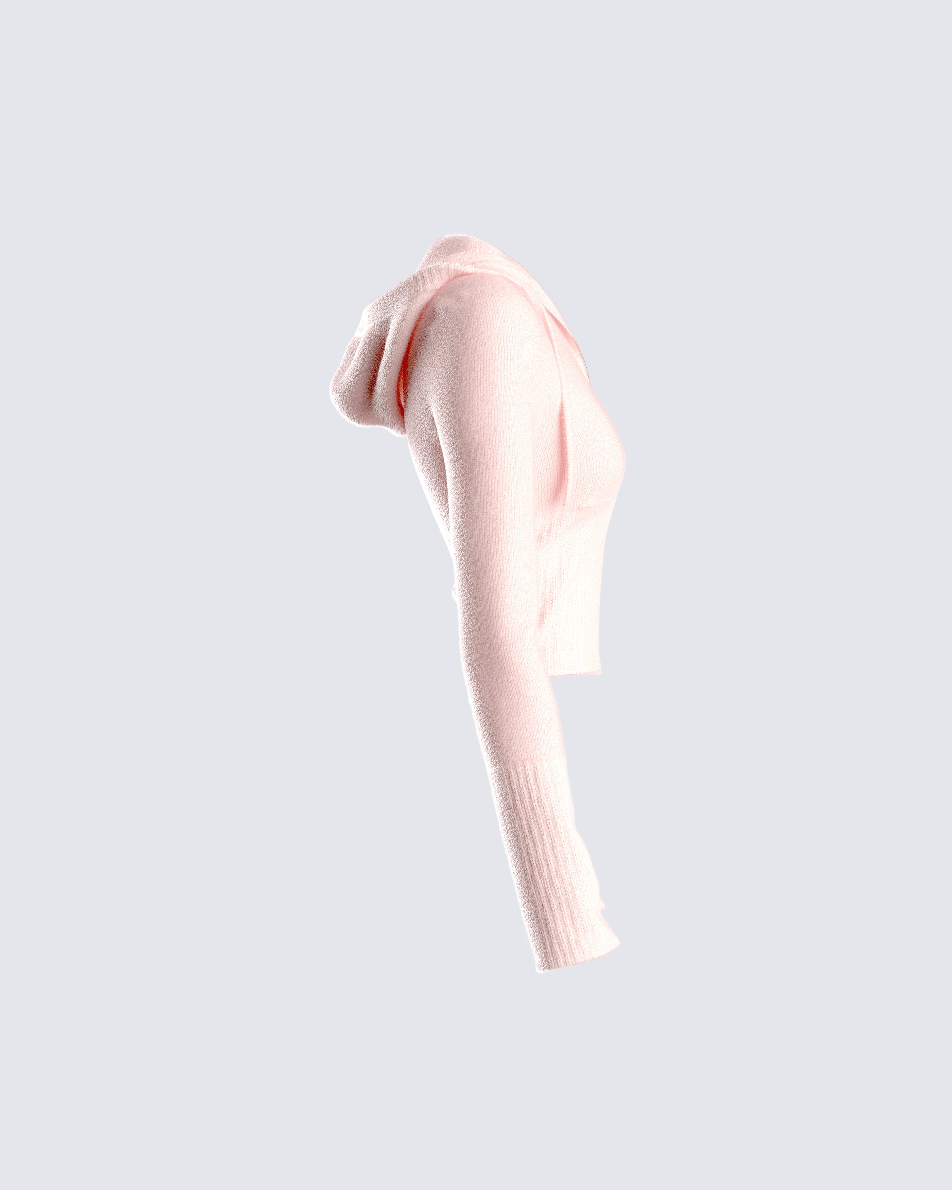 Fabletics Casey Cropped Seamless Jacket Womens Java/Tapioca/Plush Pink Size  XS