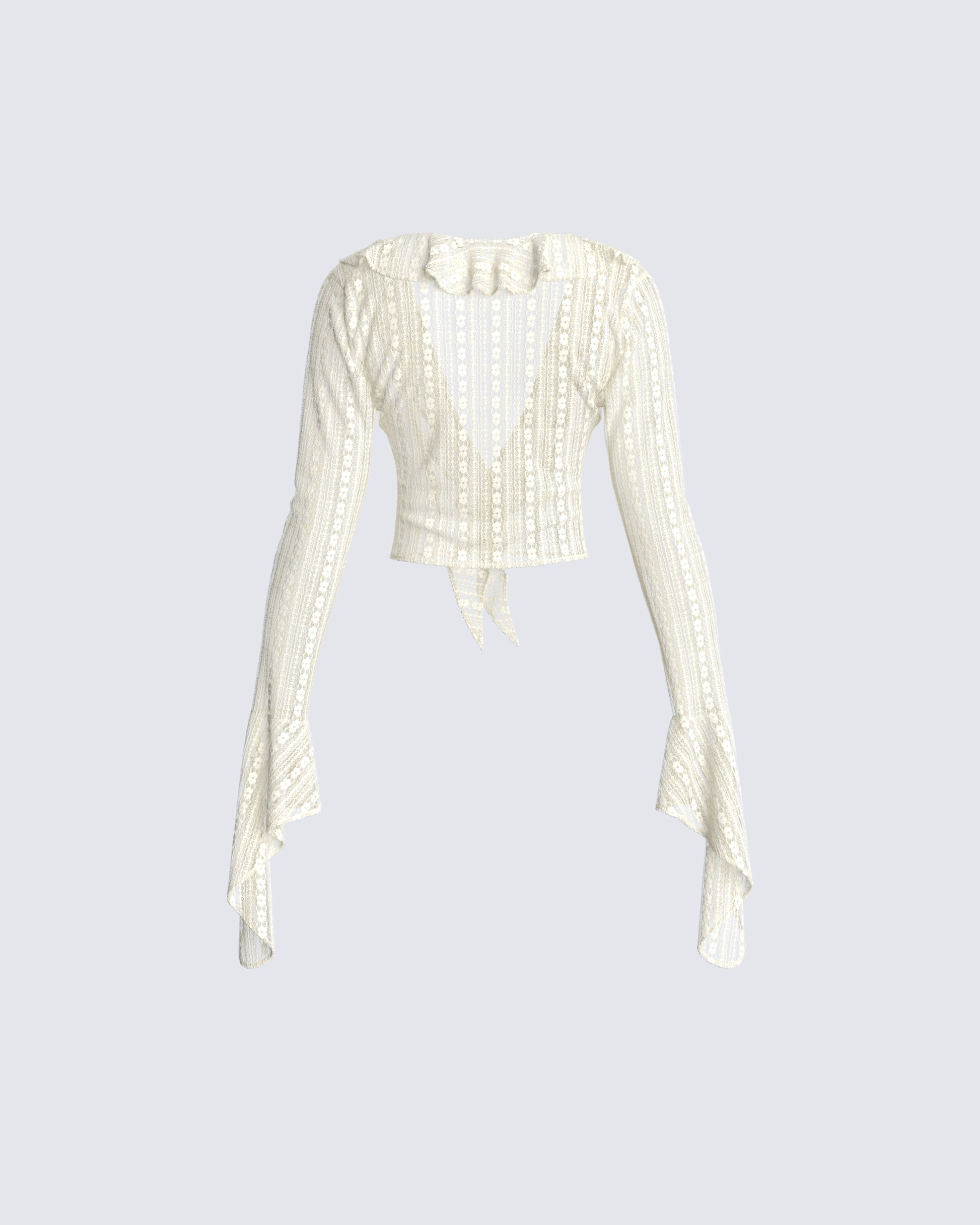 Diamond Frost Finesse Lace Top