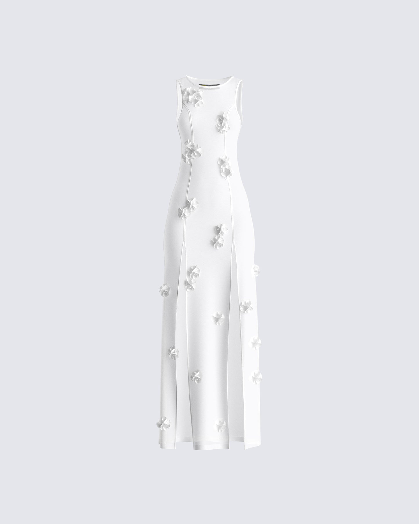 Regina White Floral Maxi Dress